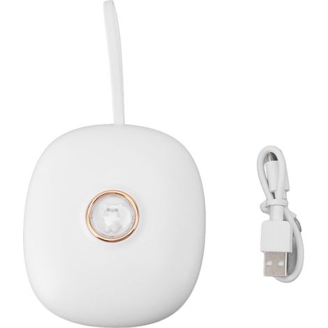 Tragbarer, wiederaufladbarer digitaler LED-Wecker mit 1200-mAh-Akku, Kindersicherung, drei Vibrationsstufen und Schlummerfunktion, ideal für Gehörlose und Stumme. (1/5)