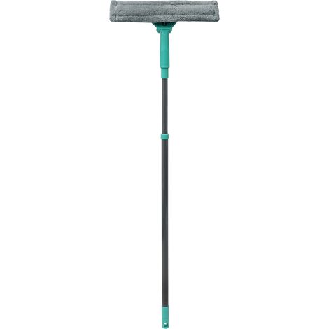 Super-Absorbent Window Cleaner with Extendable Pole, Grey/ Turquoise