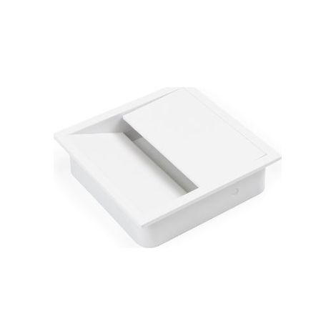 Passacavi Da Tavolo Quadrato 85 x 85 mm Da Incasso In Plastica Bianco (1/3)