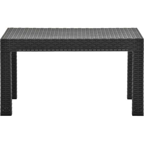 Maison Exclusive - Gartentisch Anthrazit 58x58x41 cm PP Rattan (1/5)