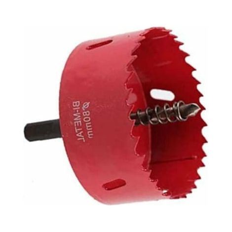 Kit de forets pour scie cloche 80 mm, robuste M42 HSS foret trou Cutter scies cloches pour bois aluminium fer tôle tuyau plastique,350g