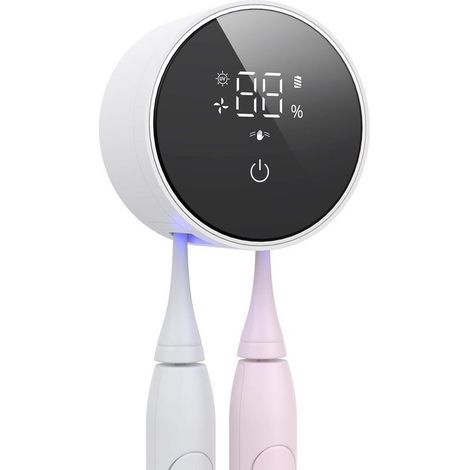 Porte-brosse à dents avec désinfection UV et séchage automatique, support électrique avec détection infrarouge, facile à nettoyer (1/5)