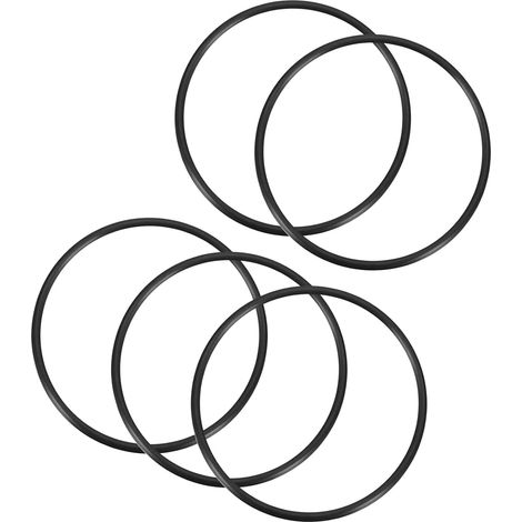 80 x 73 x 0.2 cm Nitrile Rubber O-Rings 5 Pieces Black (1/5)