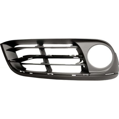 Grille de pare-choc avant droite noire avec trous anti-brouillard et moulure Luxury/Modern BMW Série 5 F10/F11 phase 2 2013-2017