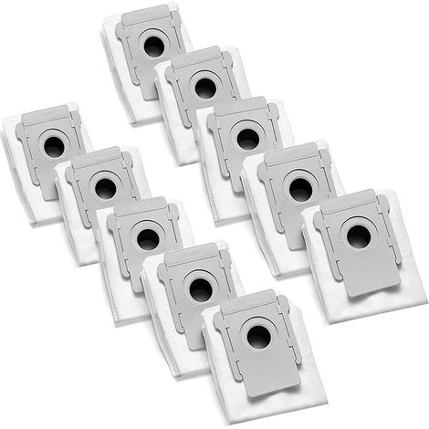 Confezione da 10 sacchetti di ricambio compatibili con iRobot Roomba i7 i7+/Plus, i3 i3+/Plus, s9 s9+/Plus, E5 E6 E7, sacchetti per la polvere per tutti i modelli Clean Base.