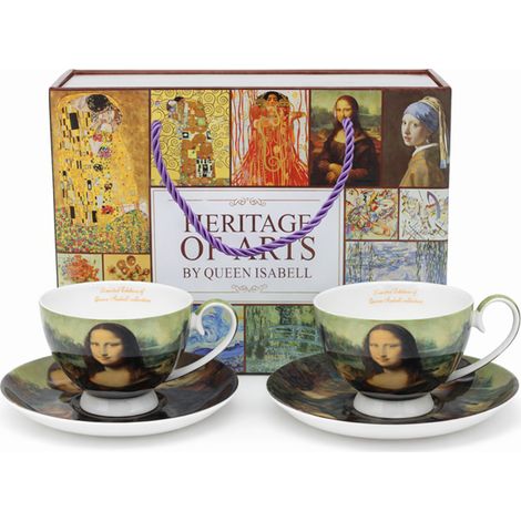 Mona Lisa Porzellantassen und Untertassen, 2er-Set - Geschenkset (1/5)