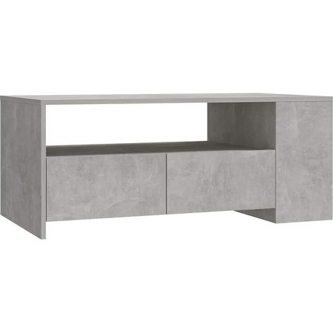 Maison Exclusive - Tavolino Salotto Grigio Cemento 102x55x42 cm Legno Compensato (1/5)