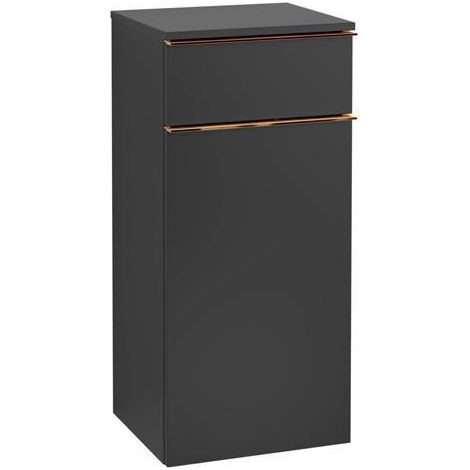 VB SS Venticello 05 404x866x372mm 1 porte. 1 tiroir A:li Laque noire mate