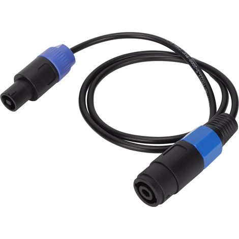 Câble d'enceinte professionnel mâle-femelle à 4 conducteurs, résistance ohmique, pour haut-parleur (1/5)