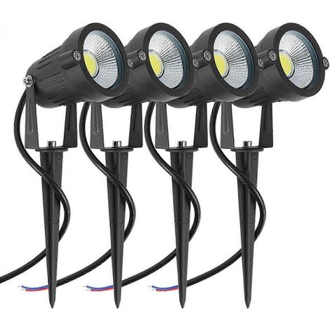 Lot de 4 lampes LED d'extérieur étanches pour allée de jardin (1/5)