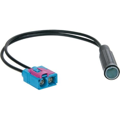 Adaptateur Antenne 2xFakra F DIN F compatible avec Audi VW Seat Skoda ap08