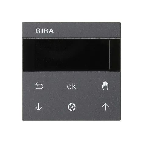 Gira S3000 Reloj persiana/conmut. Display System 55 Antracita [536628], 5366 28