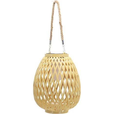 Abat-Jour Tissé, Pare-Soleil, Lampe Suspendue, Abat-Jour en Osier Tissé, Lampe Suspendue, Largeur Inférieure, Flamme (1/4)