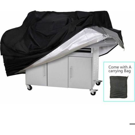 Silver-coated 210D Oxford polyester barbecue cover, dimensions 150x100x125 cm, weight 0.54 kg. (1/5)