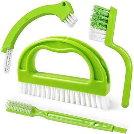 Brosse à joints, brosse à carrelage, brosse de nettoyage en profondeur pour joints, compatible avec la salle de bain et la cuisine. (1/5)