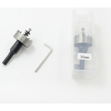 Lot de 5 Trépans Scie Cloche pour Métal, Fer et Plaque, Outil d'Alésage avec Coffret, Couleur Naturelle (1/2)