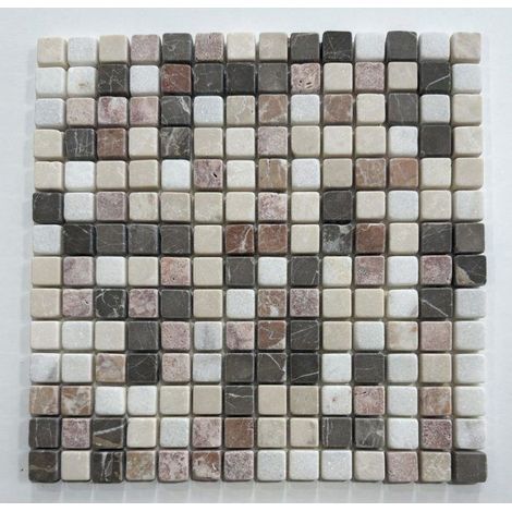 Mosaico - ALBEDO PIERRE - AL-245 - Pietra Naturale - 30,5x30,5 cm - Multicolore