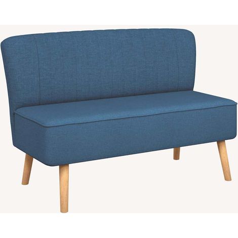 Divano  Sofa in Tessuto 117x55,5x77 cm Blu (1/5)