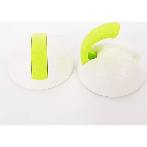 TrAdE Shop Traesio - Set 4 Pz. Gancio Adesivo 1.5 Kg 5cm A Scomparsa Plastica Guardaroba Appendiabiti Cucina -
