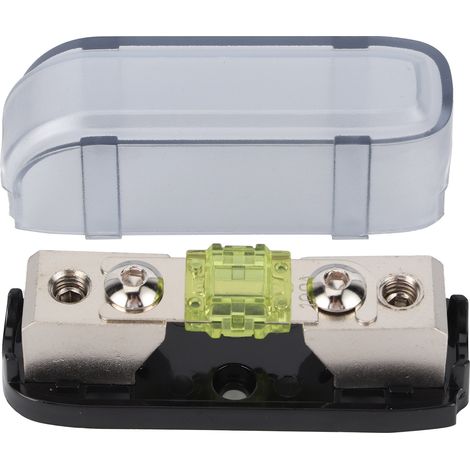 Porte-fusible audio stéréo unidirectionnel AGU 100A, boîte de distribution pour voiture, bateau, camping-car - jaune (1/5)
