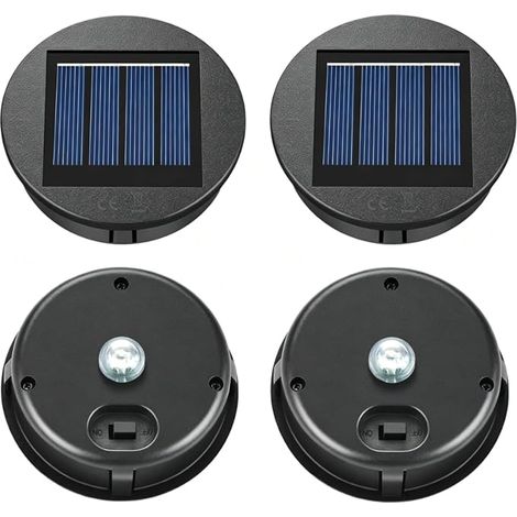 Luci solari di ricambio ELUTENG da 8 cm, confezione da 4, 1,2 V 600 mAh, impermeabili IP55, luci solari da esterno per lanterne sospese, decorazioni da giardino, patio. (1/5)