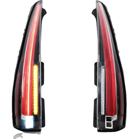 Fanale posteriore a LED, indicatori di direzione sequenziali, design impermeabile, trasparente (1/2)