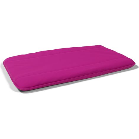 Maxi Cuscino Imbottito e Trapuntato per Cani Gatti in Microfibra Fucsia (1/2)