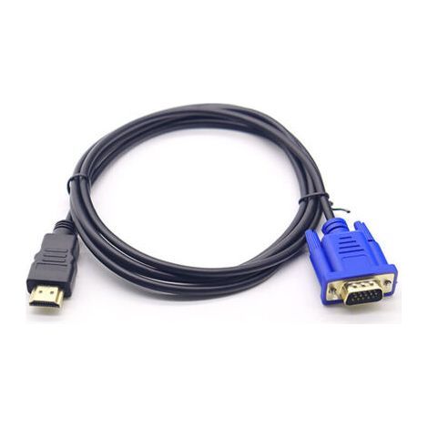 HDMI to VGA 1080P Conversion Cable – 1.8m Length – For Devices with Built-in Decoder – CCTV Cable and Adapter (1/3)