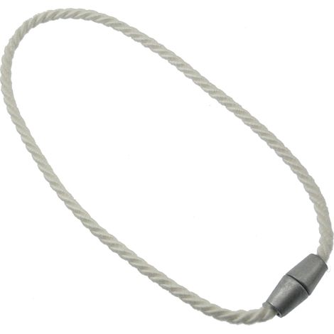 bracciale magnetico per arricciare/decorare le tende -colore bianco.