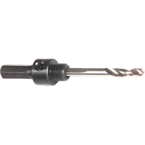 Tivoly • Eje piloto bimetálico • Broca de centrado HSS • Para sierra perforadora bimetálica HSS de Ø14 mm a Ø30 mm • Vástago hexagonal (1/2)