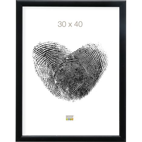 Cadre Bois Couleur Noir Photo 30x40cm S40CL2 (1/5)