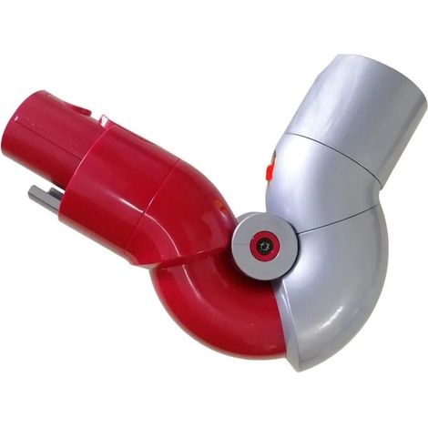Adaptateur à dégagement rapide compatible avec l'aspirateur balai Dyson V12 avec rotation multi angles jusqu'à 90 degrés couleur rouge et grise (1/5)