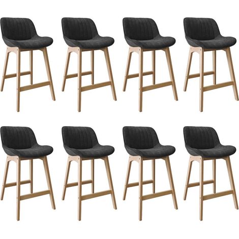 Sillas NORDEN roble 65 cm con pana suave y estilo
