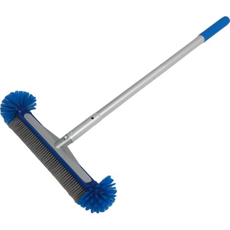 Kit d'entretien pour piscine : 8 tiges, brosse, filet maillé, kit de nettoyage à 360 degrés pour piscines, spas et bains à remous (1/5)