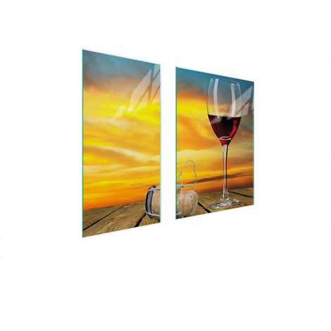 TABLERO PROTECTOR DE VIDRIO 75x52 VINO (1/5)