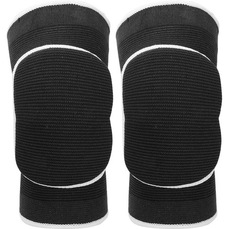 Manchon de genou compressif pour running, sport et fitness - Support articulaire professionnel noir (1/5)