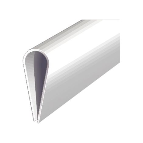 PROFILO A MORSA 15X0,9X1000MM PVC BIANCO