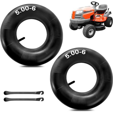 2 Pièces 13x5.00-6 Chambre à air, Tubes Intérieurs de Remplacement avec valve TR13 Chambres à air de Roue Brouette pour Dirt Quad, Chariots à main, Tondeuses, Tracteur à pelouse, ATV (1/5)
