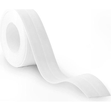 Ruban adhésif étanche blanc pour joint de cuisine, salle de bain, baignoire, WC, mur et sol (320 x 2,2 cm) (1/5)