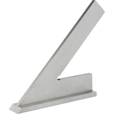 Squadra angolare a 45 gradi in acciaio inox, DIN875/2, di precisione, per lavorazione del legno e dei metalli, strumento di misurazione ad angolo retto (100 x 70 mm) (120 x 80 mm B) (1/5)
