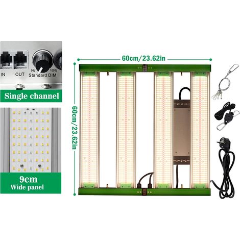 Lampada LED per coltivazione, spettro completo, dimmerabile (1/2)