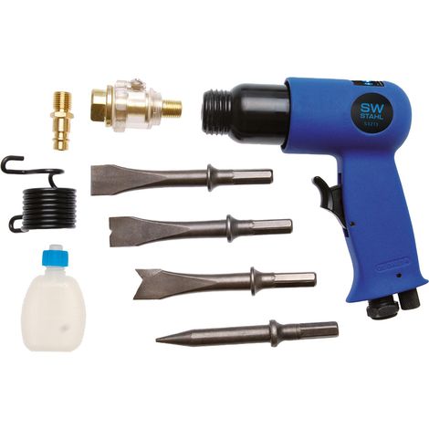 Vibro Marteau burineur pneumatique, coffret 9 pièces