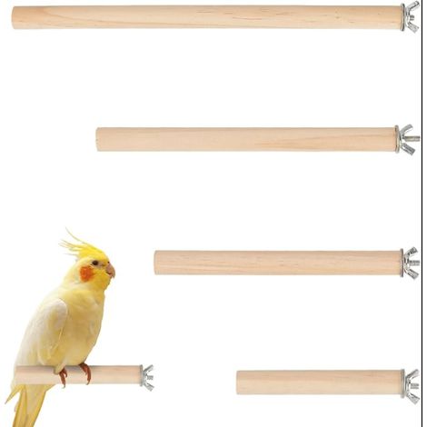 perchoir pour Oiseau Support Bois pour Perroquet Perchoirs en Cage de Différentes Largeurs Cages à Petits Oiseaux Perruches (1/5)