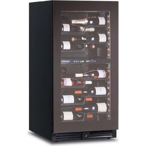 Cave à vin ventilée à double température Modèle CW120G2TB pour 56 bouteilles de 0,75 L - KlimaItalia