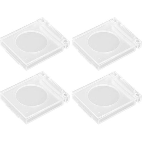 Lot de 4 protections de boutons transparentes remplaçables et résistantes à l'usure-Transparent Color (1/4)
