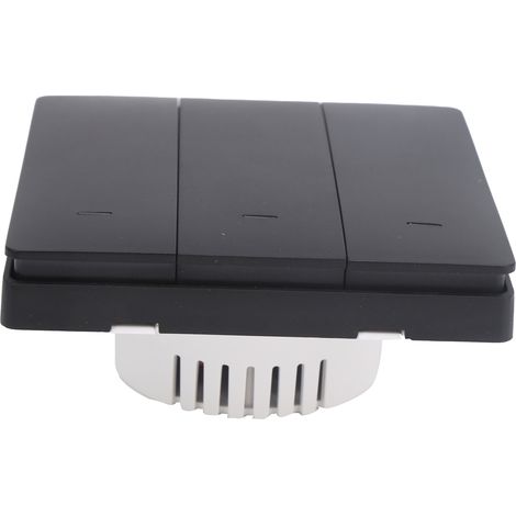 Schwarzer Smart-Schalter, WLAN-Fernbedienung, 600 W, 100–240 V AC, 10 A (1/5)