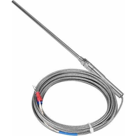 Thermocouple Sensor Probes, Temperature Controller K-Type High Temperature Thermocouple Sensor (5M)