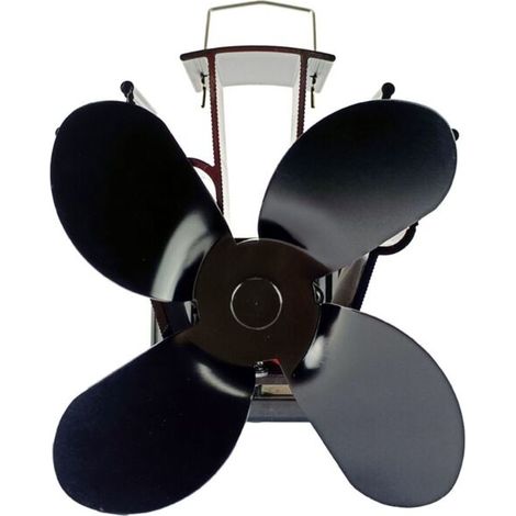 Fireplace fan – 4-blade, thermally operated fireplace fan for wood stoves/fireplaces/pellet stoves--DTEKGAZ