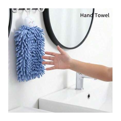 Filiyano-Serviette chenille à motif animal mignon (1 pièce) - Super absorbante et à séchage rapide - Idéale pour la salle de bain et la cuisine, pour (1/5)
