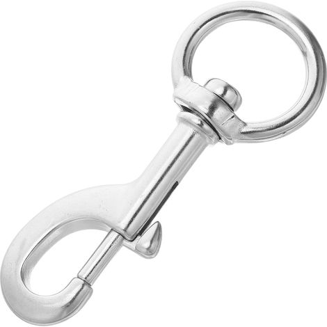 Federschnallen Karabiner für Hundeleinen drehbar aus Metall (1/4)